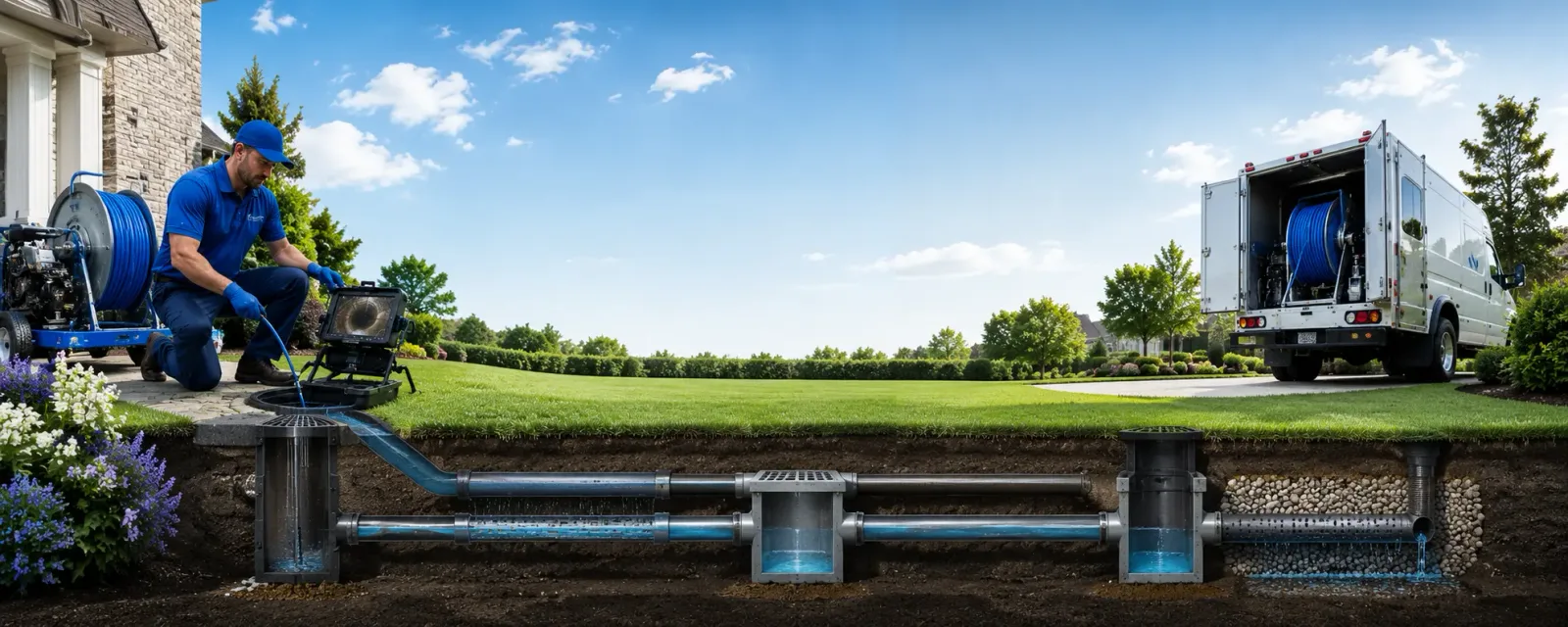 Outdoor drain cleaning information for Adams, OK